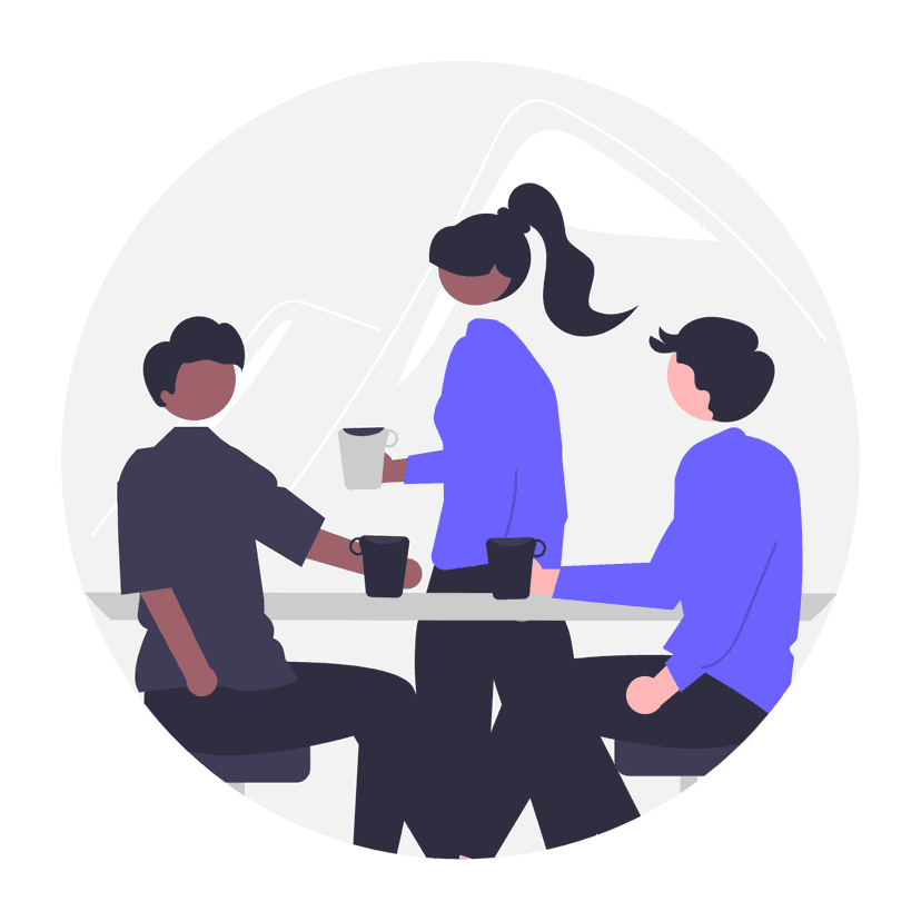 Team meeting at Hireby